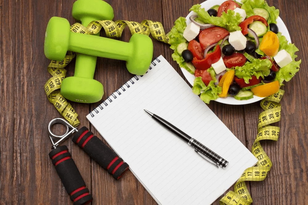 drawing up a diet plan for weight loss
