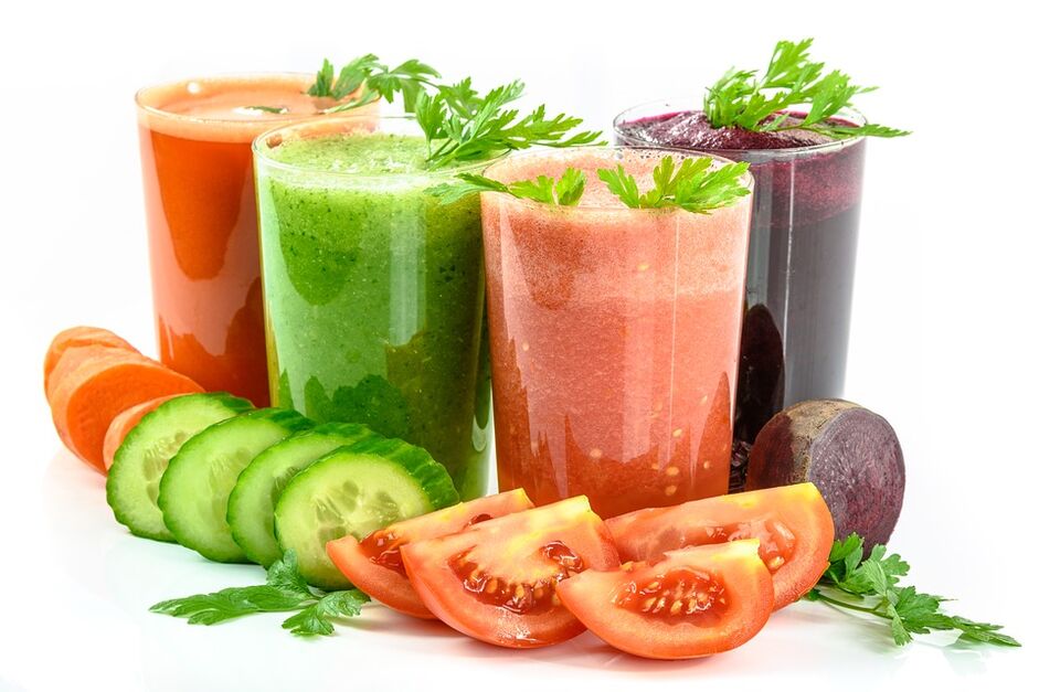 Vegetable smoothie for weight loss and cleansing the body